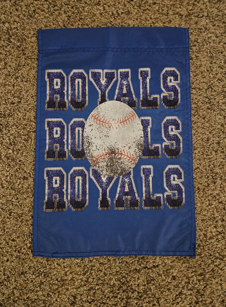 Royals Baseball Blue Flag