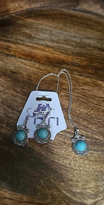 Turquoise Petite Round Necklace