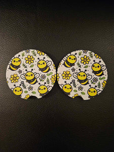 Bumble Bee Car Coaster Set