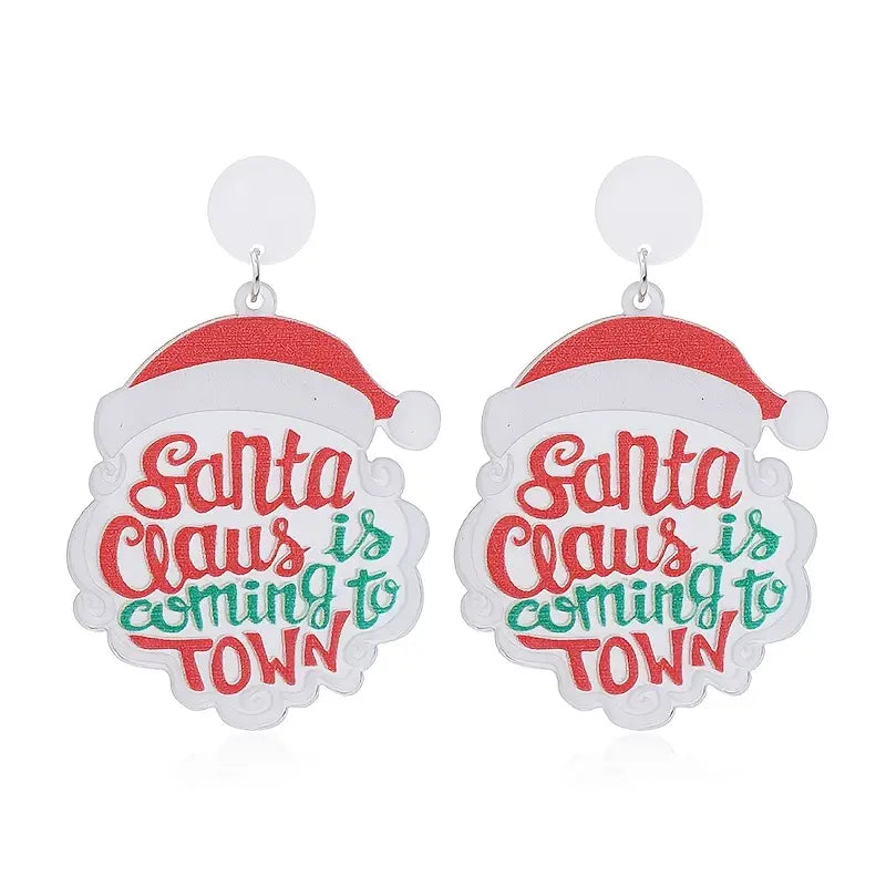 Santa Claus Is Coming Post Earrings