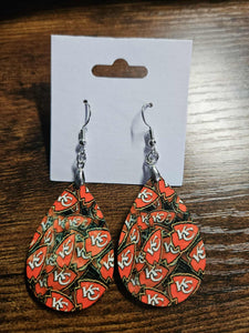 KC Flag Teardrop Earrings