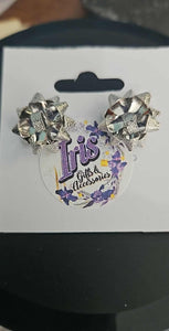 Silver Bow Earrings