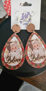 Santa Believe Earrings