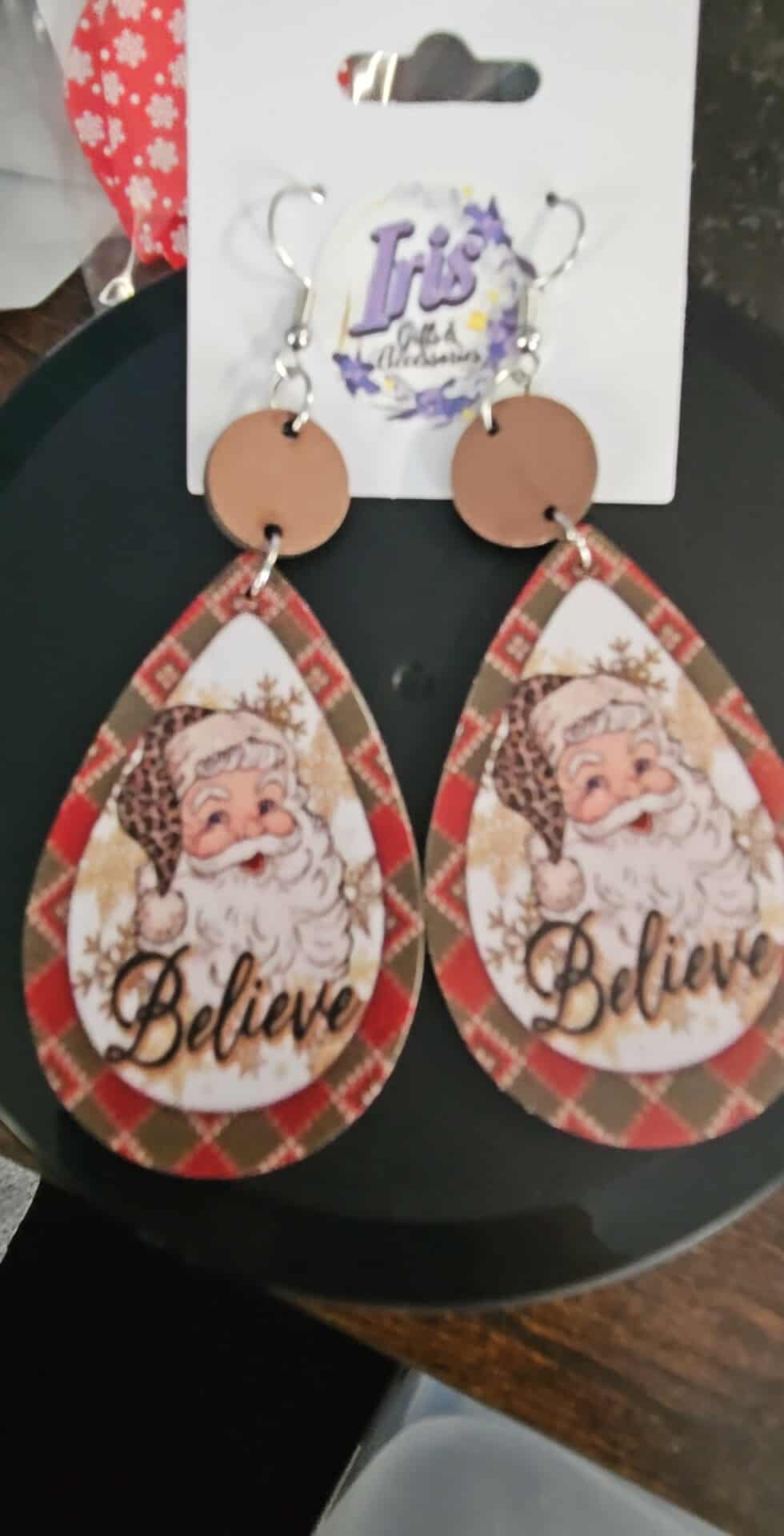 Santa Believe Earrings