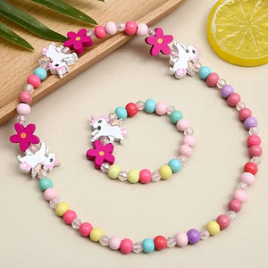 Girls Cute Unicorn Pendant Necklace