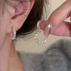 Silvery Stud Earrings