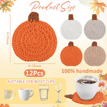 Load image into Gallery viewer, Handmade Pumpkin Coasters
