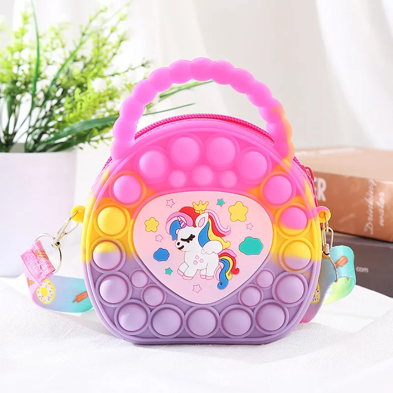 Magical Unicorn Silicone Crossbody Bag