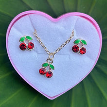 Load image into Gallery viewer, 3 Piece/Set Colorful Necklace and Post Earrings
