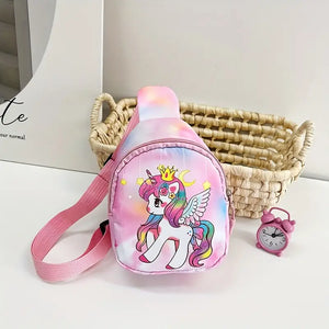 Pink Unicorn Pink Crossbody Bag