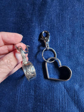 Load image into Gallery viewer, Heart Keychain Made From Silverware
