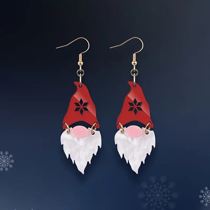 Christmas Gnome Dangle Earrings