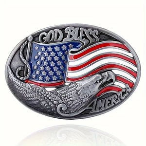 God Bless America Belt Buckle