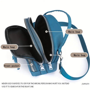 Black Nylon Crossbody Bag
