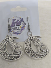 Load image into Gallery viewer, Silvery Wolf Earrings
