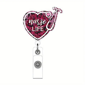 Pink - Nurse Life Badge Reel