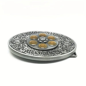 Handguns Embossed Western Cowboy Belt Buckle