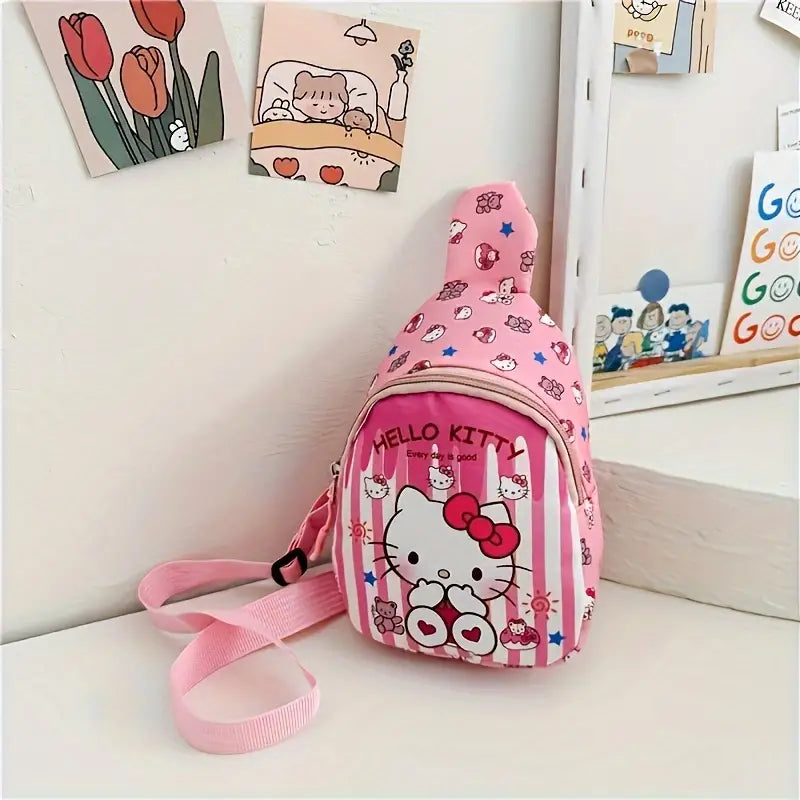 Kitty Character Brand Nylon Crossbody Bag