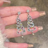 Elegant Christmas Tree Earrings