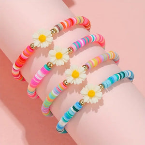 Daisy Colourful Bead Bracelets