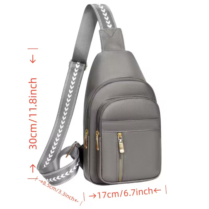 Gray Sling Purse