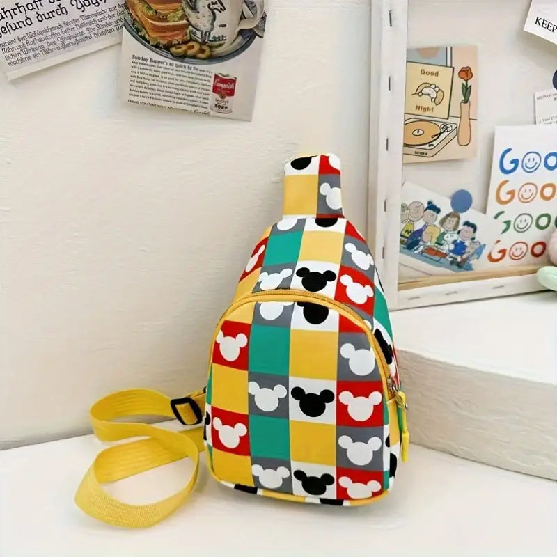 Mickey Plaid Sling Bag