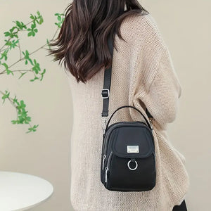 Black Nylon Crossbody Bag