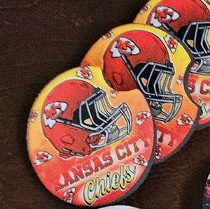 Chiefs Car Coaster Set