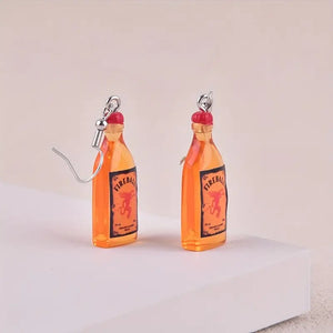 Fireball Resin Earrings.