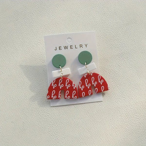 Christmas Theme Acrylic Earrings