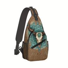 Load image into Gallery viewer, Cow Skull Sling Bag
