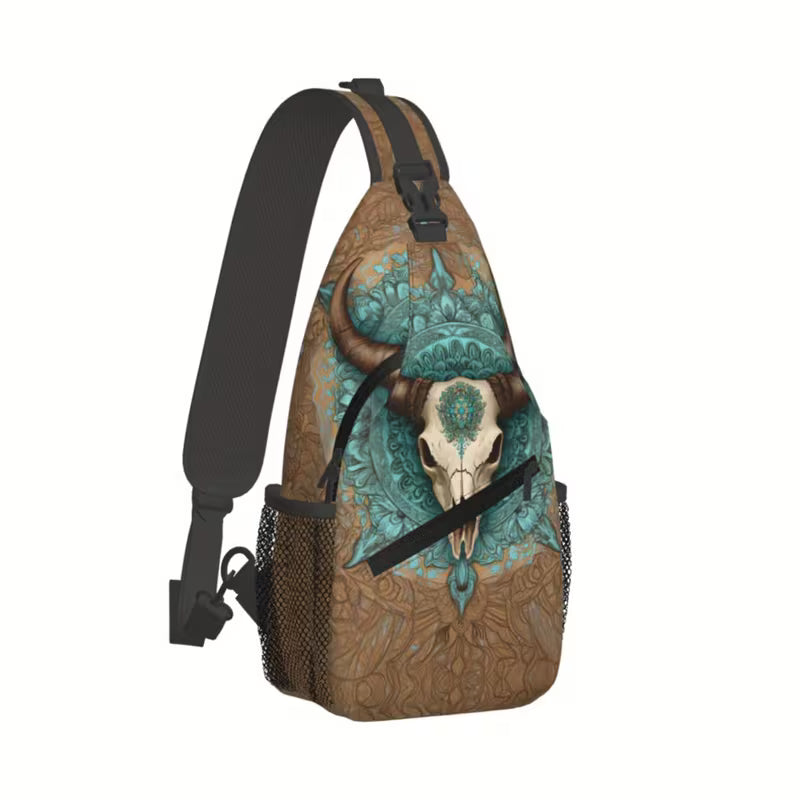 Cow Skull Sling Bag