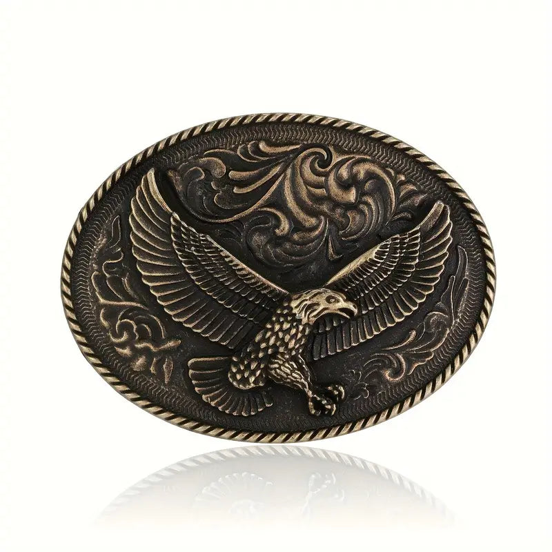 Western Cowboy Versatile Eagle Head Fashion Belt Buckle