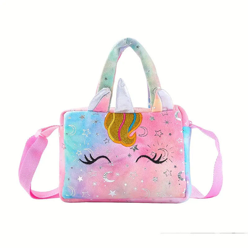 Unicorn Corduroy Shoulder Bag/Crossbody Bag