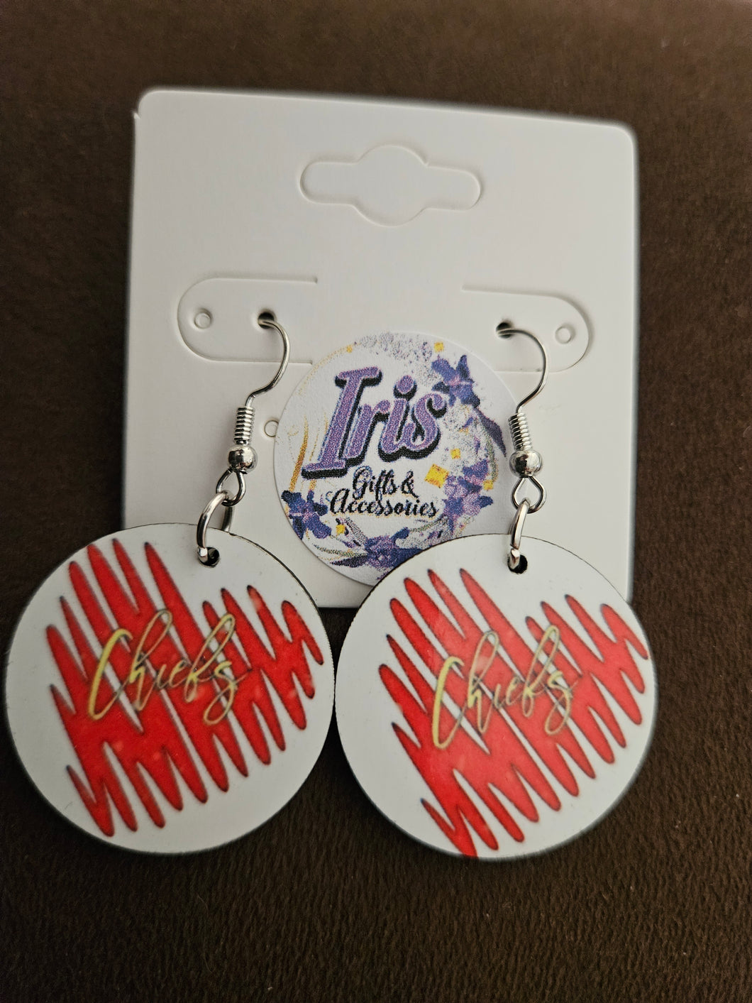 Heart Beat Chiefs Earrings