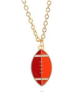 Gold Football Necklace