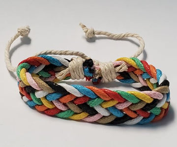 Multi Color Braided Rope Bracelet