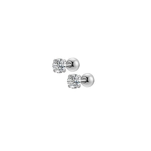 Hypoallergenic Screw Back Stud Earrings For Girls Women Studs