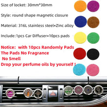 Load image into Gallery viewer, 7 Different Locket Car Diffuser Essential Oil Car Vent Clip Air Freshener Purifier
