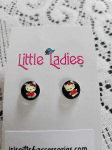 Little Ladies Cute Kitty Earring