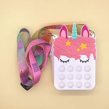Load image into Gallery viewer, Fun Fidget Unicorn Coin Strap purse
