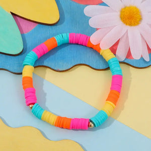 Cute Candy-Colored Clay Bracelets