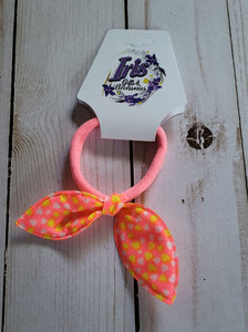 Little Ladies Floral/Hearts Fabric Bow Knot Hairband