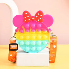 Load image into Gallery viewer, Silicone Cute Minnie Purse, Kids Stress Relief Pop Fingertip Toy
