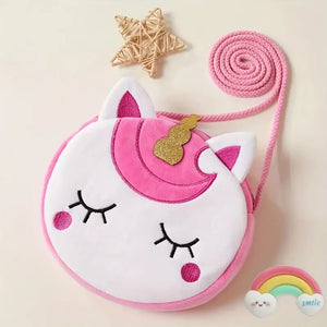 Adorable Unicorn Plush Crossbody Bag - Perfect Gift for Little Girls!