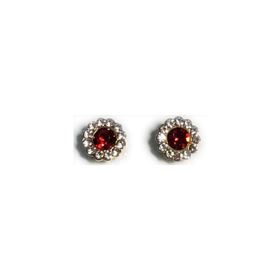 Gemstone Rhinestone Earrings